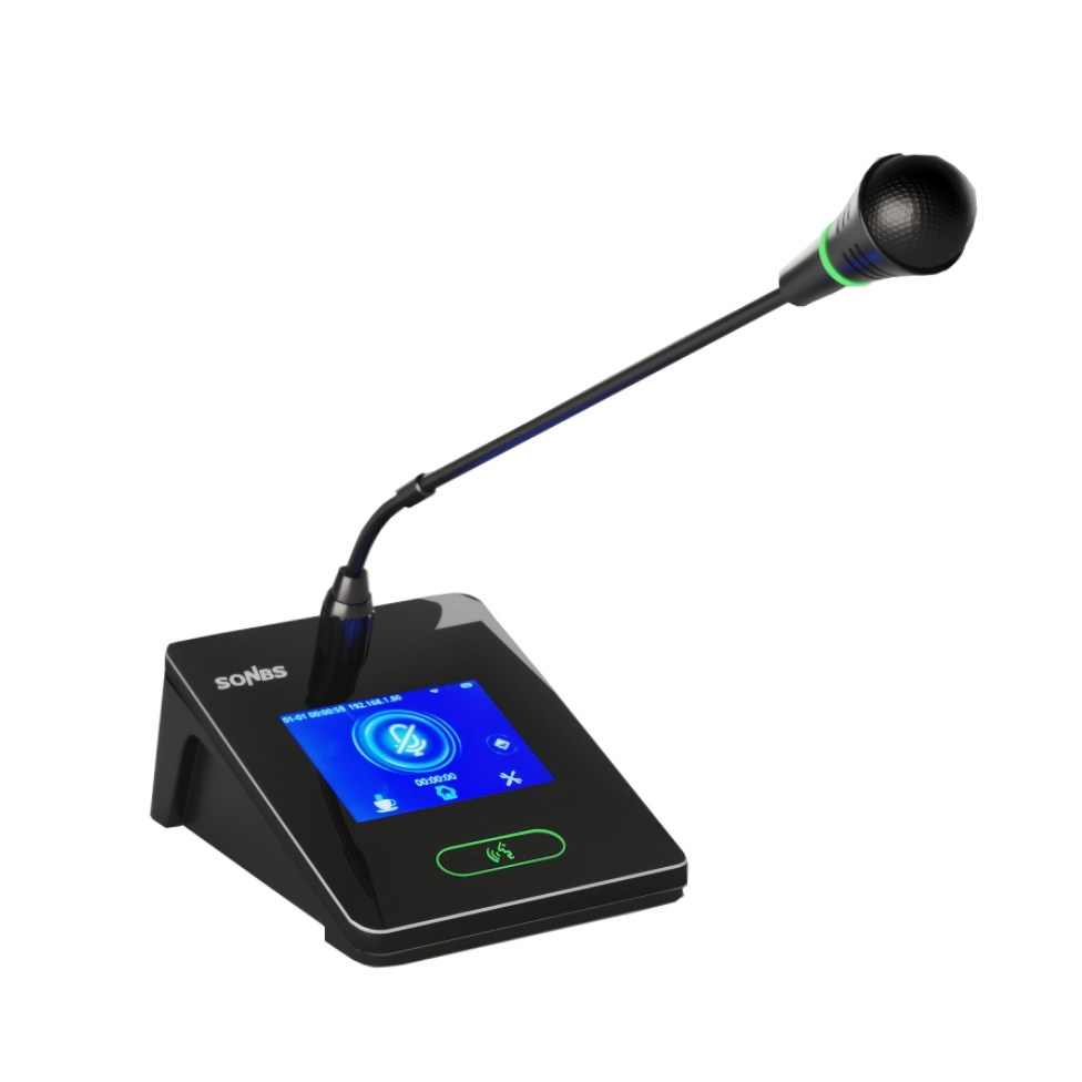 5G无线会议鹅颈话筒主席/代表单元