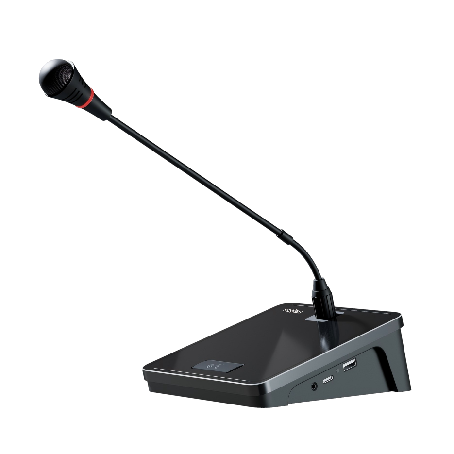 全数字纯讨论有线鹅颈会议主席/代表单元