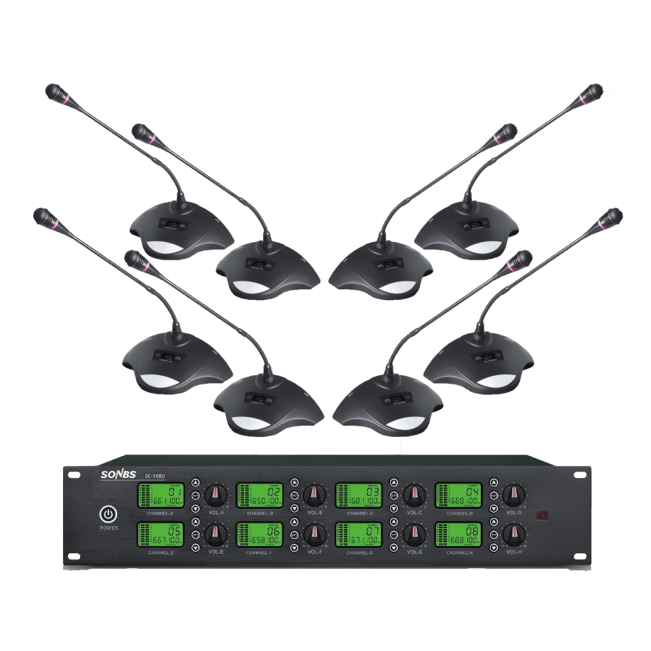 U段红外对频一拖八会议