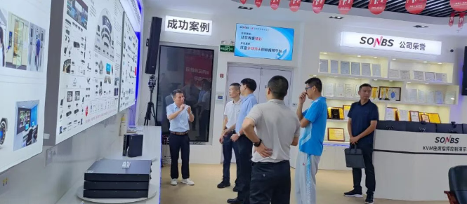 政企聚力促数字发展｜广州市及番禺区政务服务和数据管理局领导莅临 SONBS (昇博士)参观调研