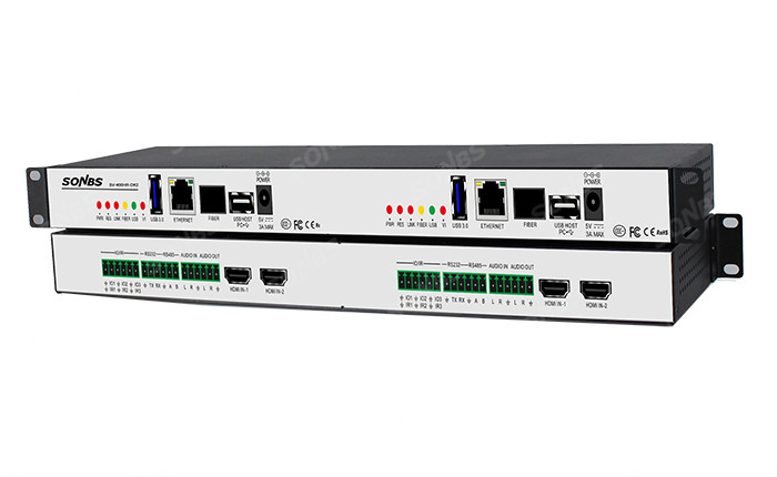 SDM分布式多媒4K 双路HDMI信息输入单元(KVM+光纤+网络）​
