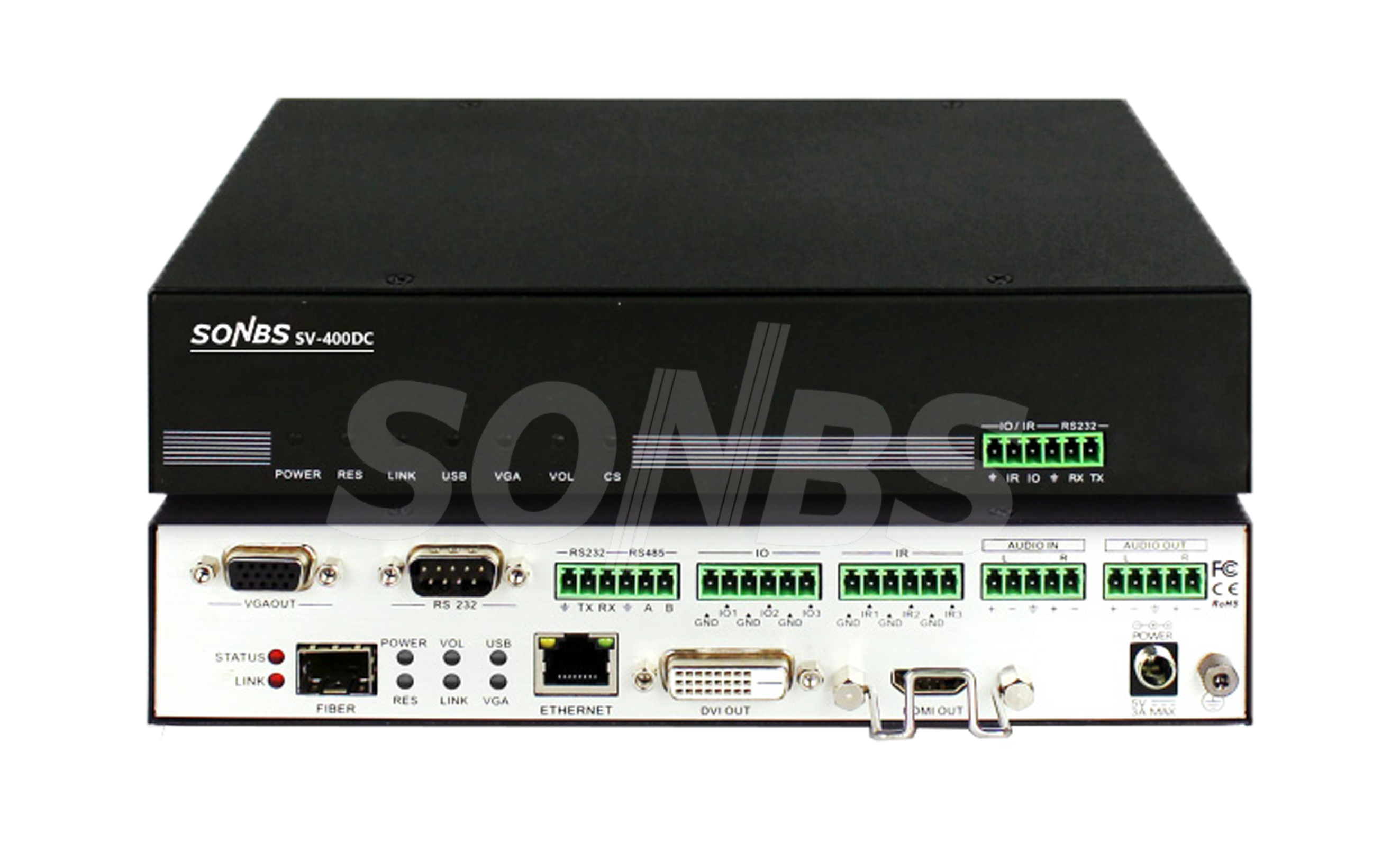 SDM分布式多媒4K 四路DVI信息输出单元(KVM)​
