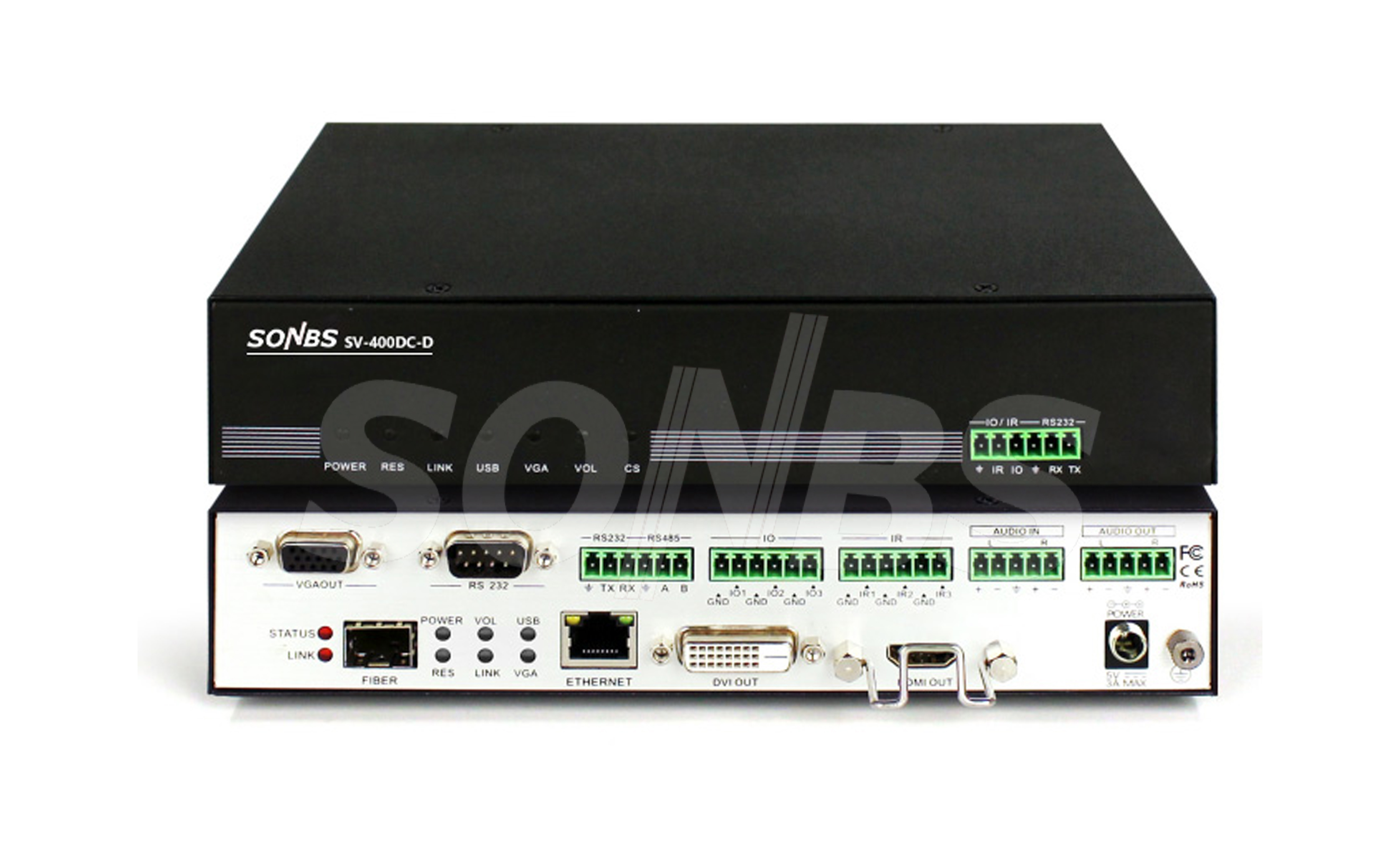 SDM分布式多媒4K DVI信息输出单元（光纤+网络）​